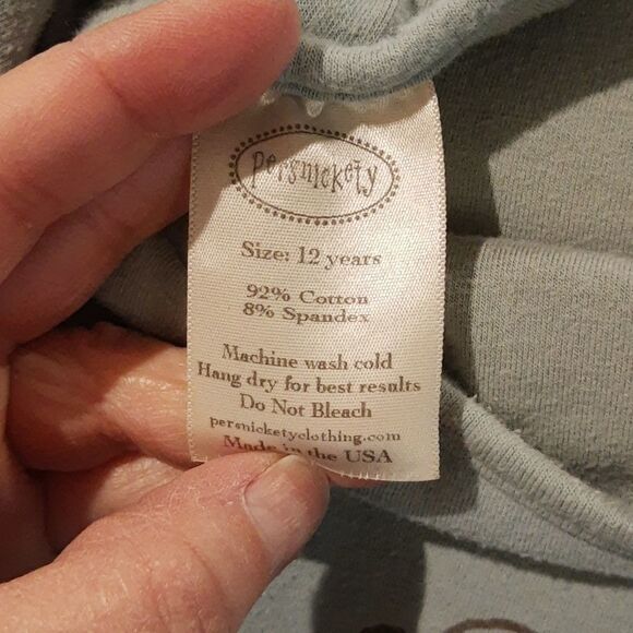 Persnickety Blue Dress - Size 12 w/ Ruffle Sleeves - Picture 8 of 8